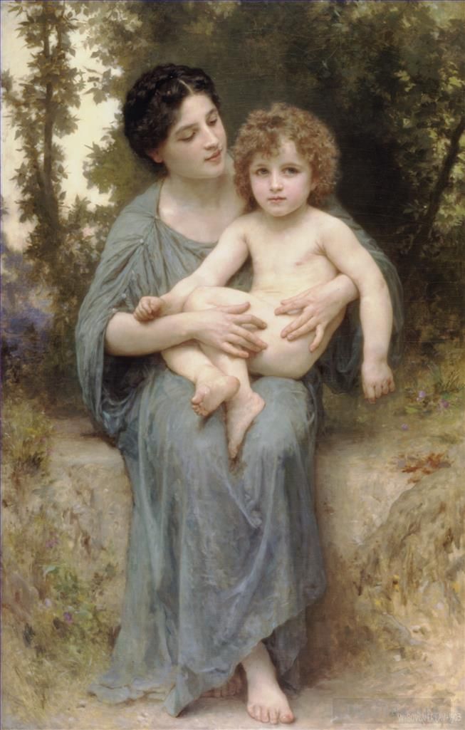William-Adolphe Bouguereau Peinture à l'huile - Le jeune frère
