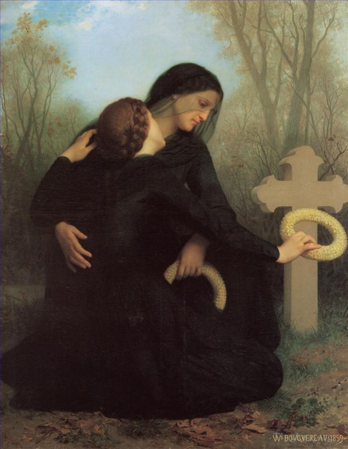 William-Adolphe Bouguereau Peinture à l'huile - Le jour des morts