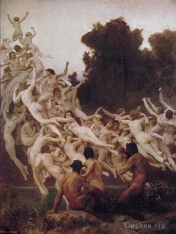 William-Adolphe Bouguereau Peinture à l'huile - Les Oréades 1902