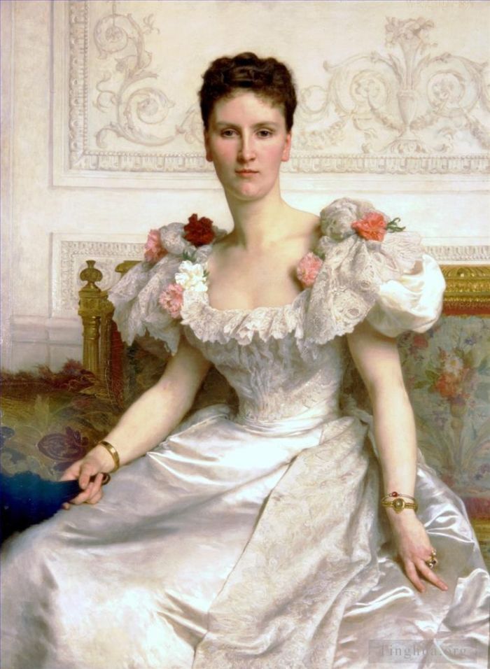 William-Adolphe Bouguereau Peinture à l'huile - Madame la Comtesse de Cambacérès