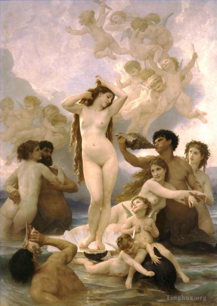 William-Adolphe Bouguereau Peinture à l'huile - Naissance de Vénus