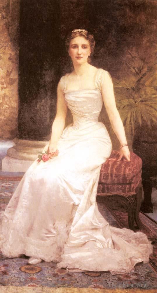 William-Adolphe Bouguereau Peinture à l'huile - Portrait De Madame Olry Roederer