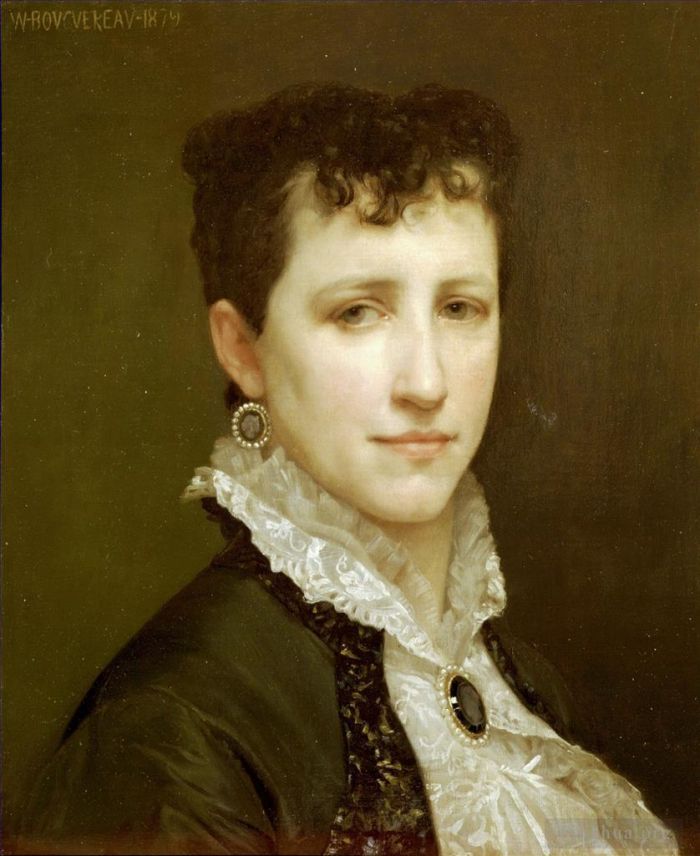 William-Adolphe Bouguereau Peinture à l'huile - Portrait de Mademoiselle Elizabeth Gardner