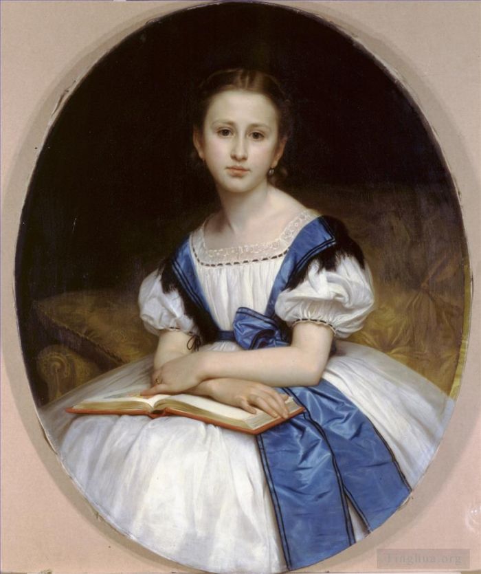 William-Adolphe Bouguereau Peinture à l'huile - Portrait de Mlle Brissac