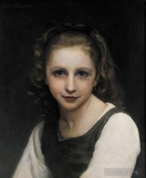 William-Adolphe Bouguereau œuvres - Portrait d'une jeune fille