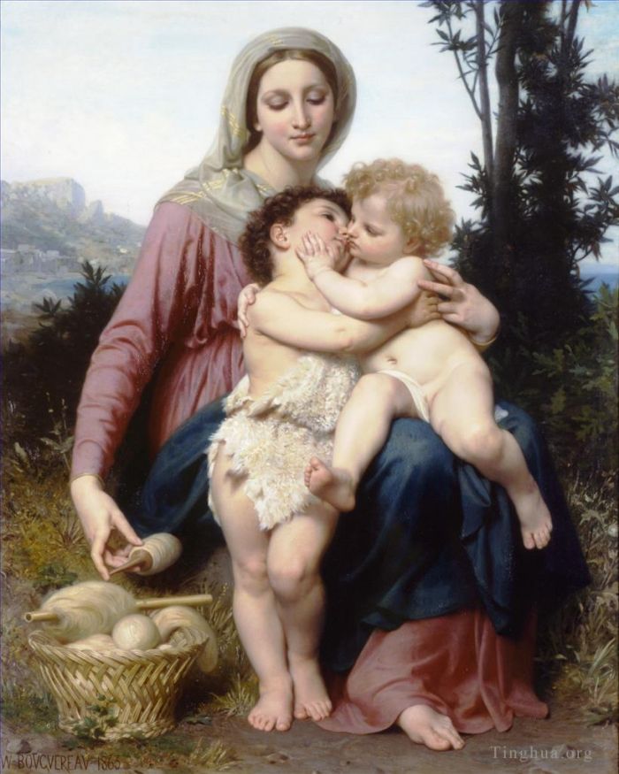 William-Adolphe Bouguereau Peinture à l'huile - Sainte-Famille
