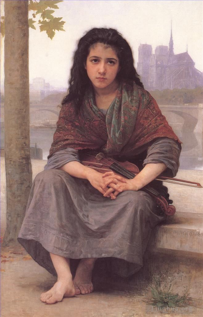 William-Adolphe Bouguereau Peinture à l'huile - La bohème