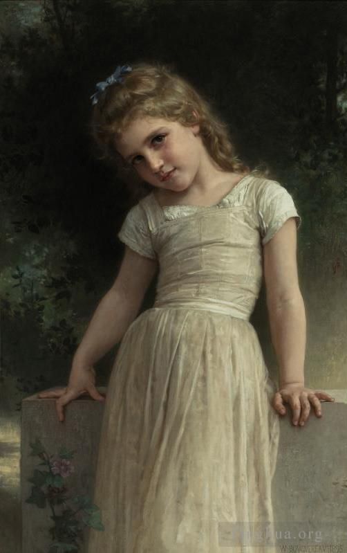 William-Adolphe Bouguereau Peinture à l'huile - Le malicieux