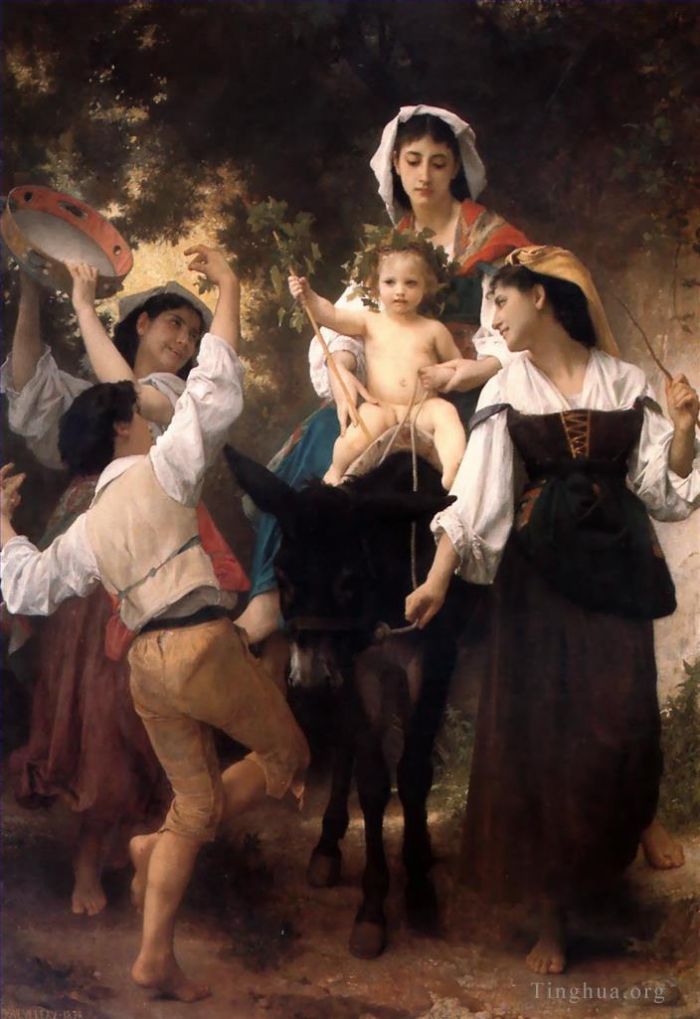 William-Adolphe Bouguereau Peinture à l'huile - Le retour de la moisson