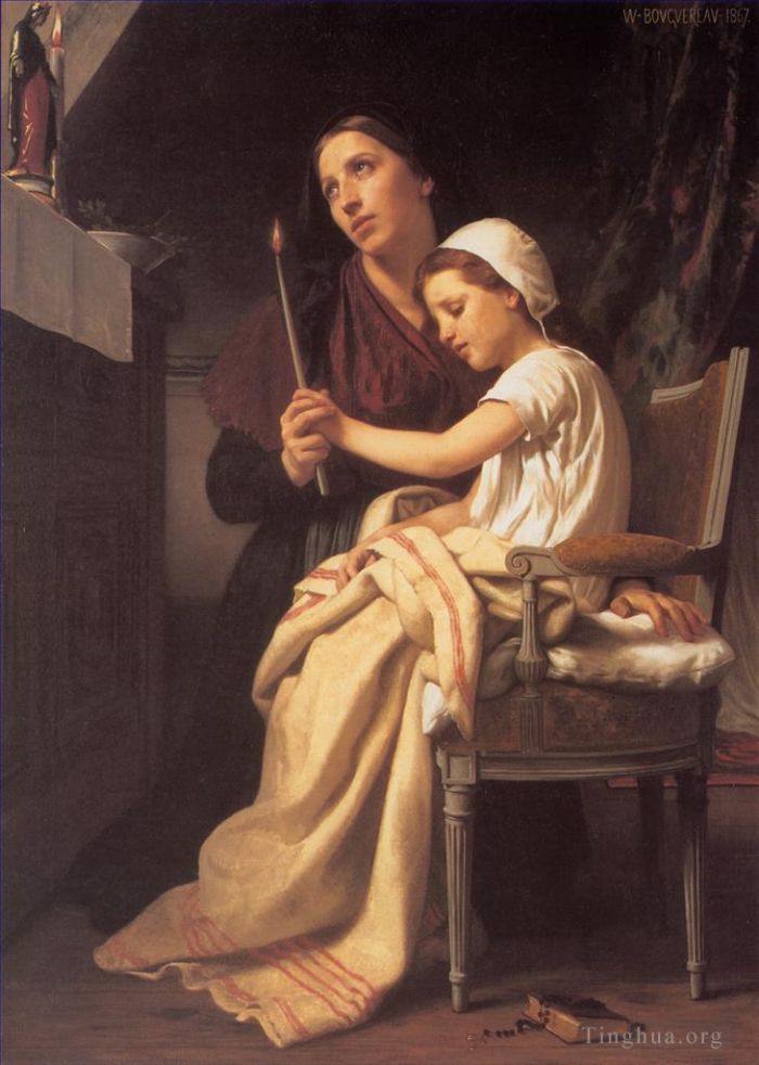 William-Adolphe Bouguereau Peinture à l'huile - L'offrande de remerciement