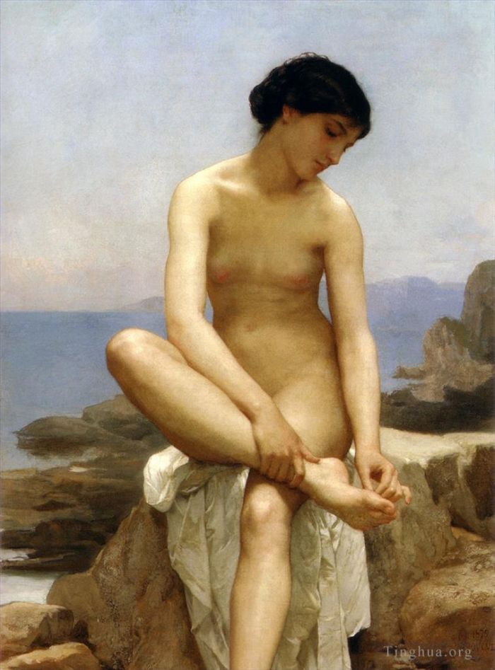 William-Adolphe Bouguereau Peinture à l'huile - Le Baigneur 1879