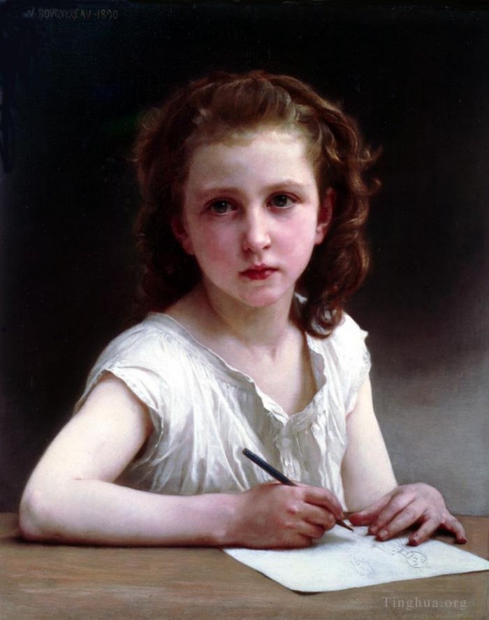 William-Adolphe Bouguereau Peinture à l'huile - Une vocation