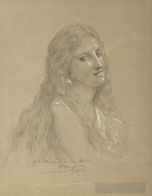 William-Adolphe Bouguereau œuvres - Dessin d'une femme