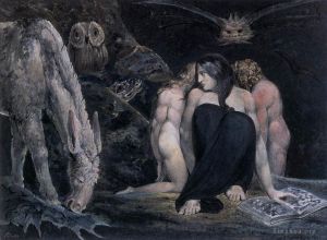 William Blake œuvres - Hécate ou les trois destins
