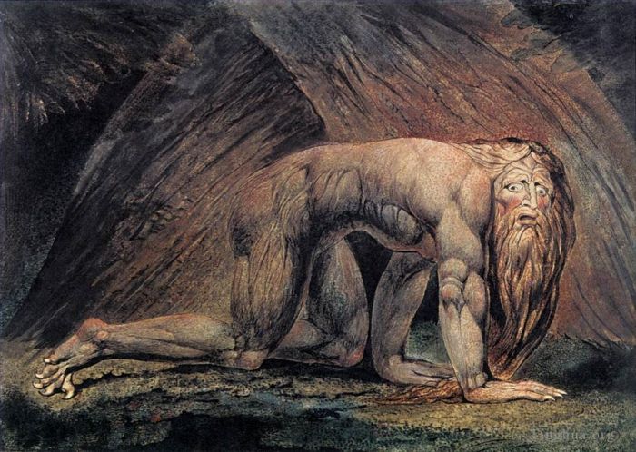 William Blake Types de peintures - Nabuchodonosor