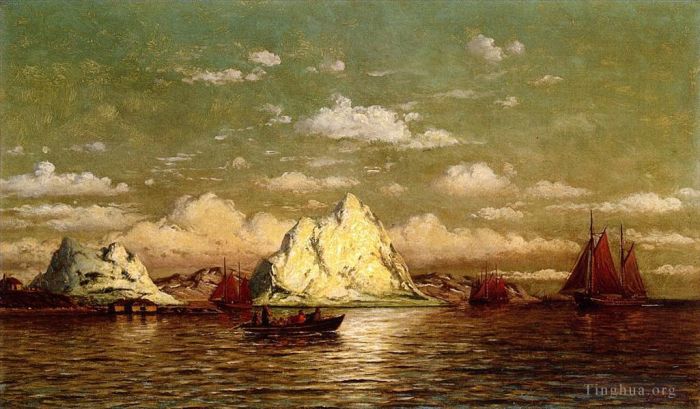 William Bradford Peinture à l'huile - Port arctique