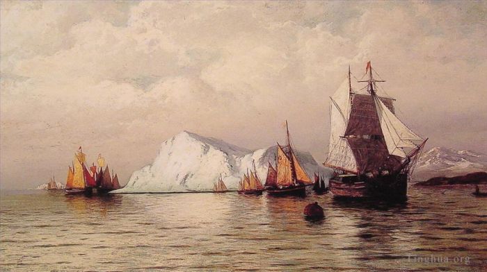 William Bradford Peinture à l'huile - Caravane arctique
