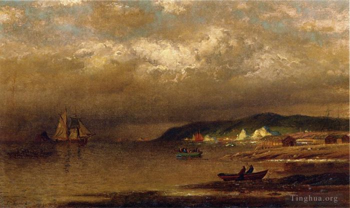 William Bradford Peinture à l'huile - Côte de Terre-Neuve