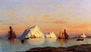 William Bradford œuvres - Pêcheurs au large du Labrador