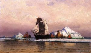 William Bradford œuvres - Flotte de pêche au large du Labrador2