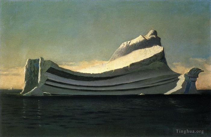 William Bradford Peinture à l'huile - Paysage marin d'icebergs