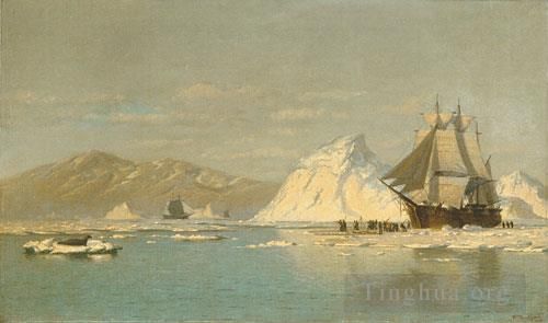 William Bradford Peinture à l'huile - Au large du Groenland