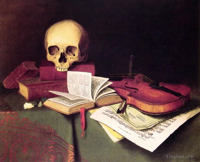 William Michael Harnet Peinture à l'huile - Mortalité et immortalité