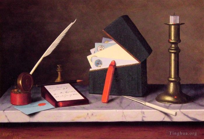 William Michael Harnet Peinture à l'huile - Table des secrétaires