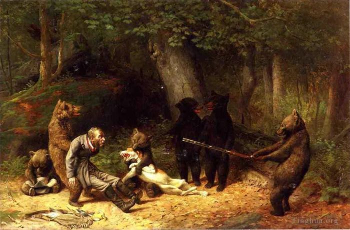 William Holbrook Beard Peinture à l'huile - Faire le jeu du chasseur