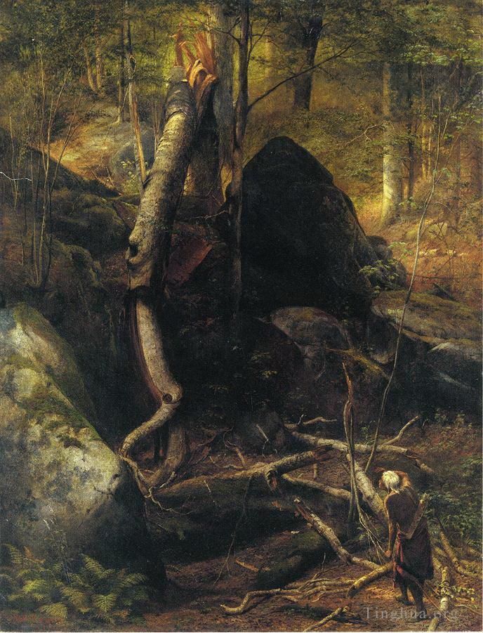 William Holbrook Beard Peinture à l'huile - Le monument déchu