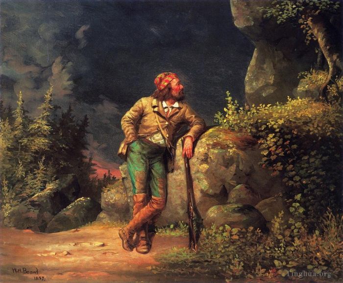 William Holbrook Beard Peinture à l'huile - Le trappeur
