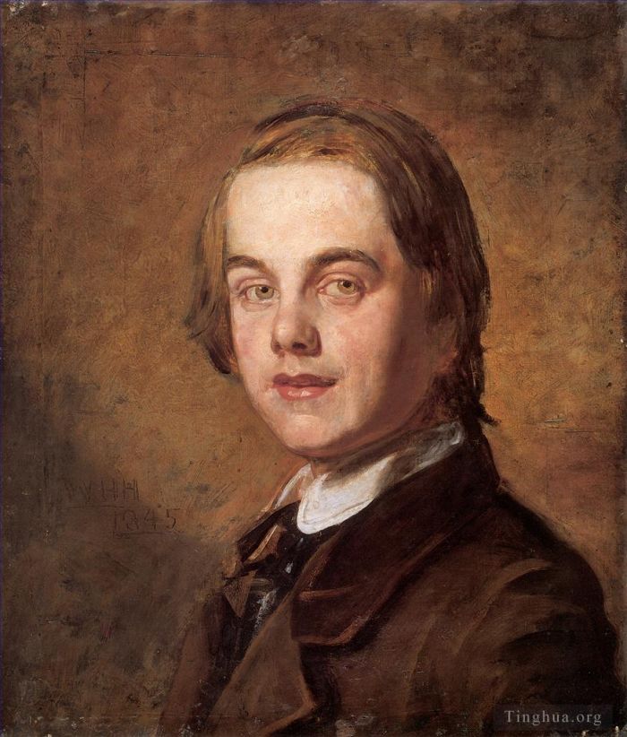 William Holman Hunt Peinture à l'huile - Autoportrait