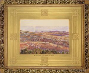 William Holman Hunt œuvres - La mer Morte depuis Siloé