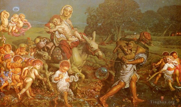 William Holman Hunt Peinture à l'huile - Le triomphe des innocents