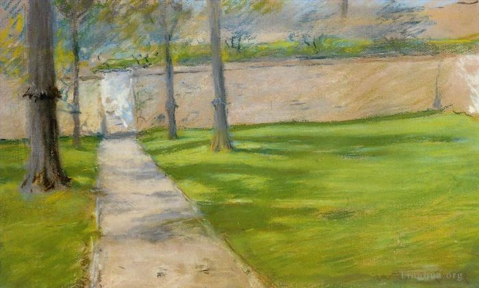 William Merritt Chase Peinture à l'huile - Un peu de soleil alias The Garden Wass
