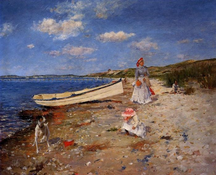 William Merritt Chase Peinture à l'huile - Une journée ensoleillée à Shinnecock Bay