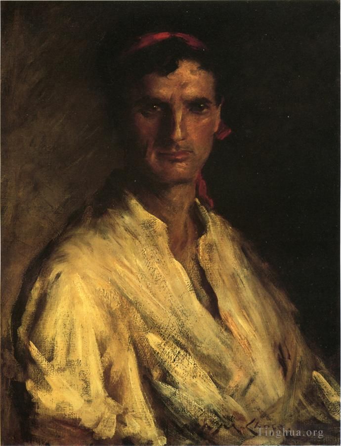 William Merritt Chase Peinture à l'huile - Un jeune romain