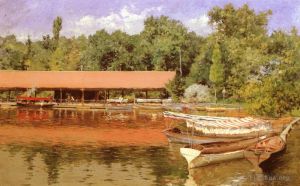William Merritt Chase œuvres - Maison à bateaux Prospect Park