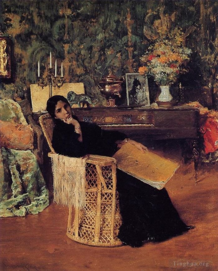 William Merritt Chase Peinture à l'huile - Dans l'atelier 1892