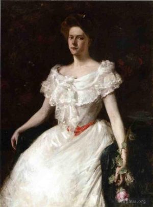 William Merritt Chase œuvres - Dame à la Rose