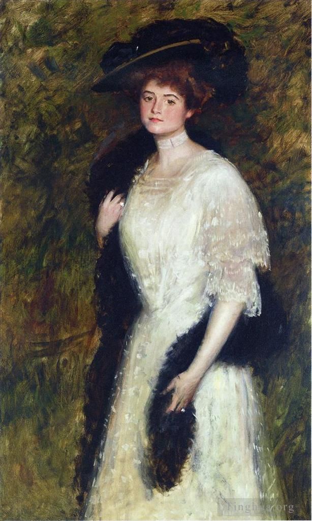 William Merritt Chase Peinture à l'huile - Mme Hélène Dixon
