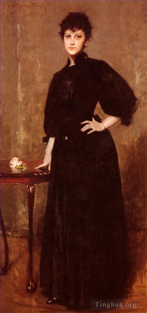 William Merritt Chase Peinture à l'huile - Portrait de Mme C
