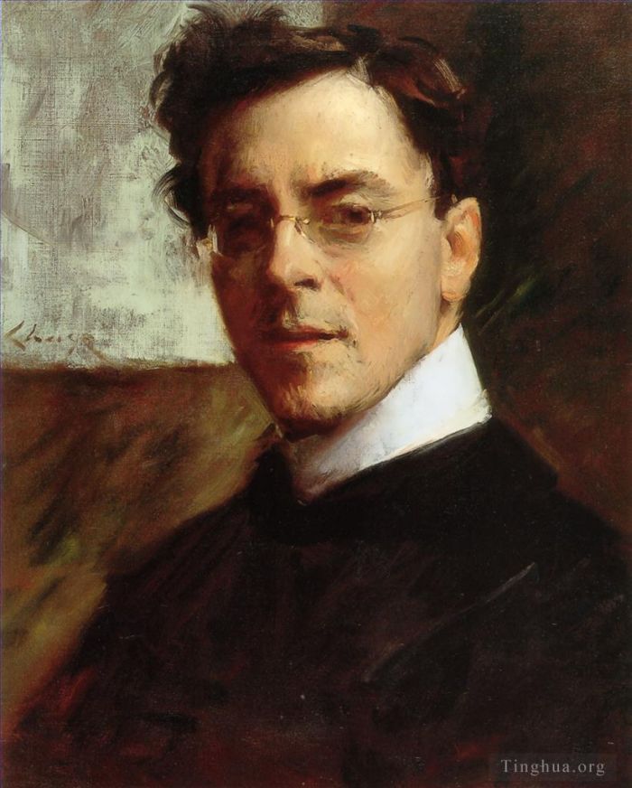 William Merritt Chase Peinture à l'huile - Portrait de Louis Betts