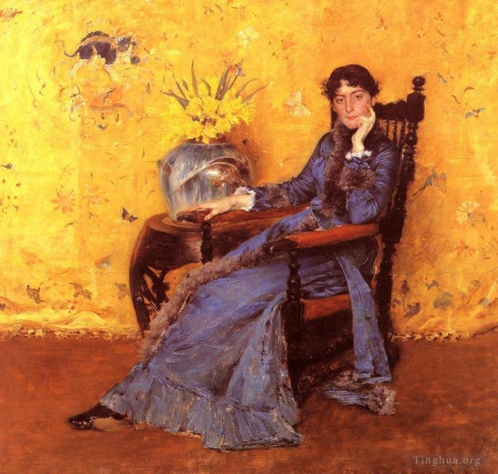 William Merritt Chase Peinture à l'huile - Portrait de Mlle Dora Wheeler