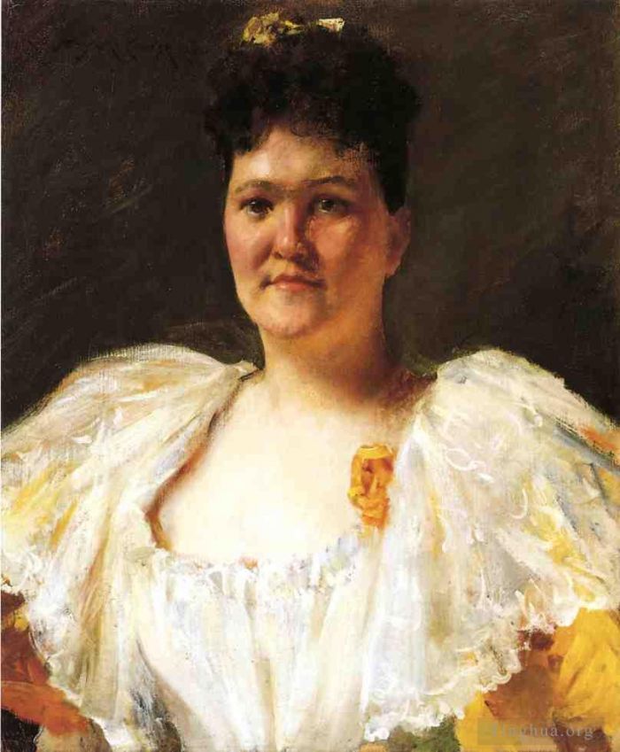 William Merritt Chase Peinture à l'huile - Portrait d'une femme