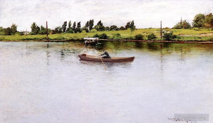 William Merritt Chase Peinture à l'huile - Tirer pour le rivage