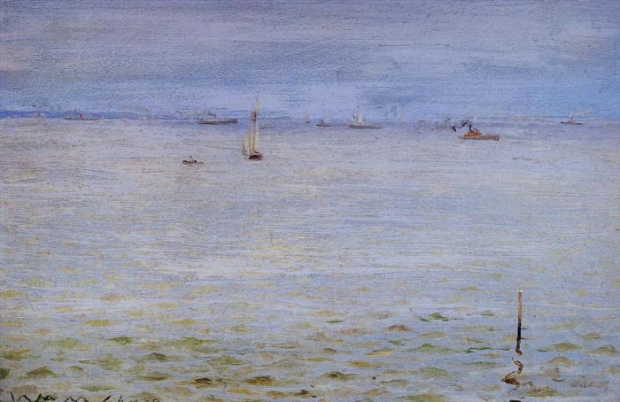 William Merritt Chase Peinture à l'huile - Paysage marin 1888
