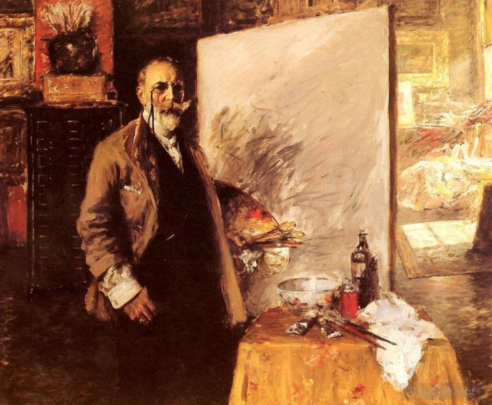 William Merritt Chase Peinture à l'huile - Autoportrait