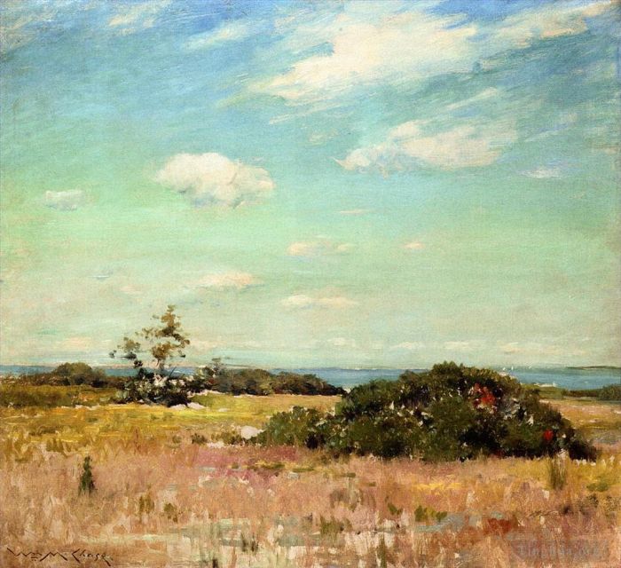 William Merritt Chase Peinture à l'huile - Collines Shinnecock de Long Island