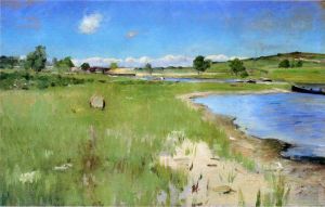 William Merritt Chase œuvres - Collines Shinnecock depuis Canoe Place Long Island